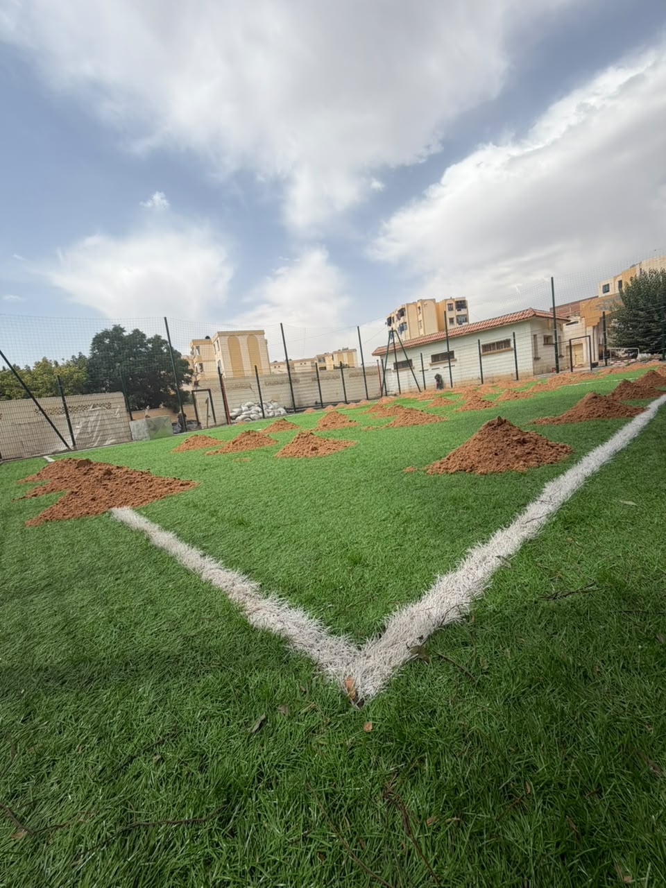 Terrain de sport — Traçage des lignes